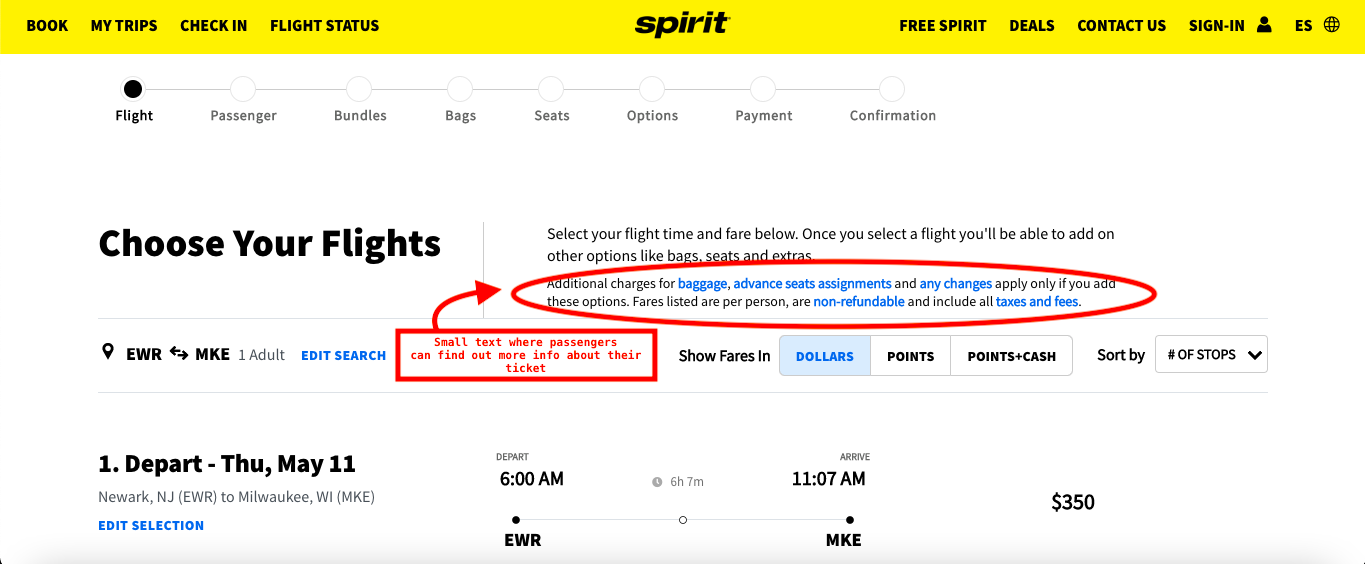 Spirit airlines cheap baggage restrictions