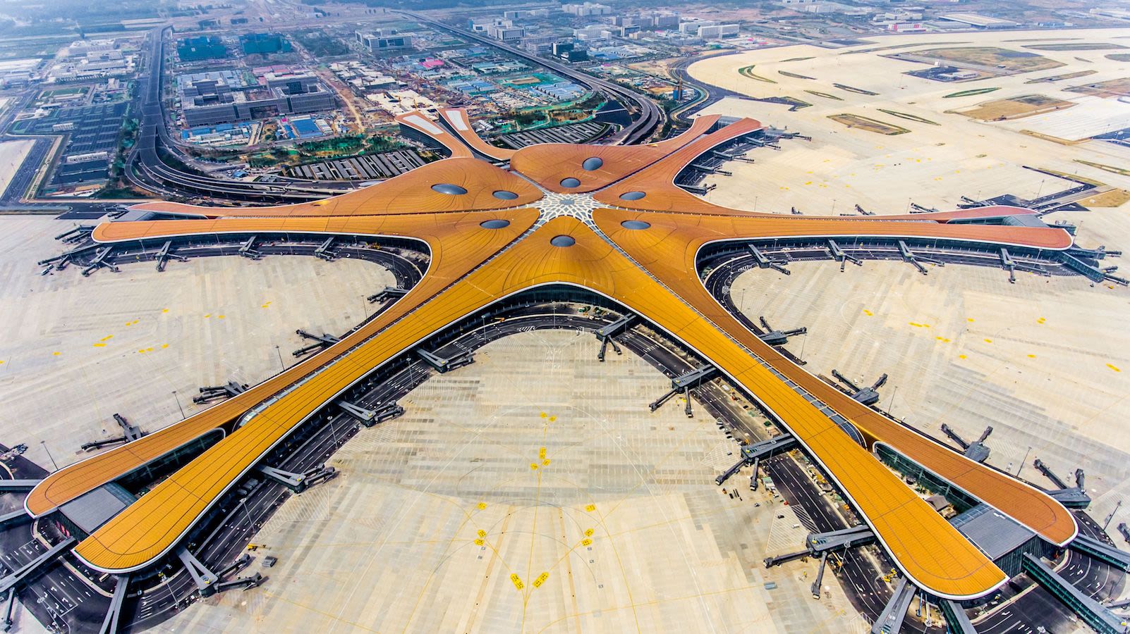 Beijing Daxing Airport Starfish Layout