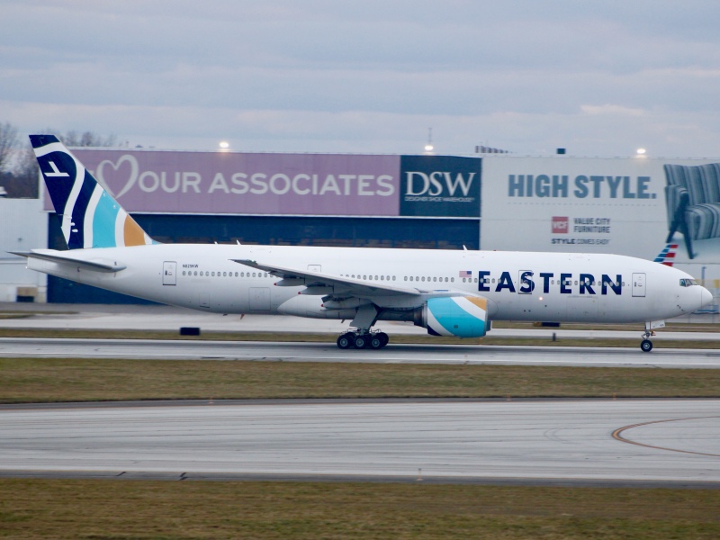 Photo of N825KW - Eastern Airlines Boeing 777-200 at CMH on AeroXplorer Aviation Database