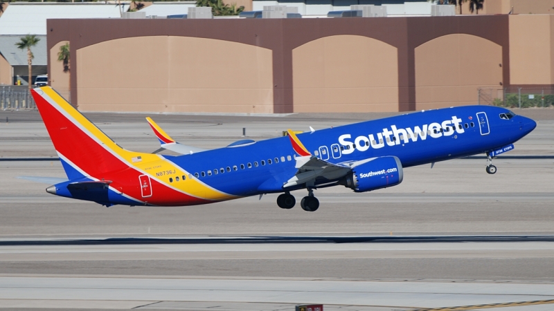 Photo of N8736J - Southwest Airlines Boeing 737 MAX 8 at KLAS on AeroXplorer Aviation Database