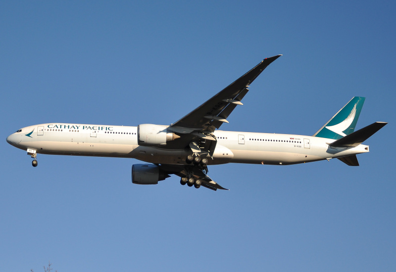 Photo of B-KQG - Cathay Pacific Boeing 777-300ER at PIT on AeroXplorer Aviation Database