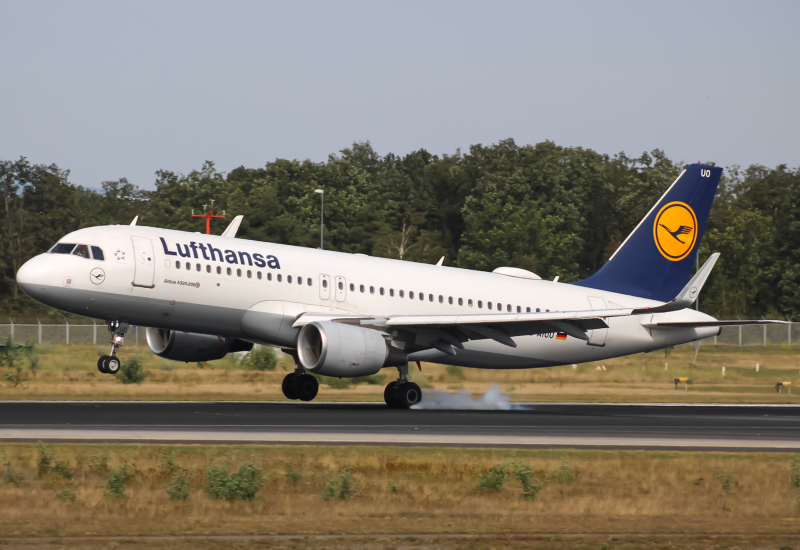 Photo of D-AIUO - Lufthansa Airbus A320 at FRA on AeroXplorer Aviation Database
