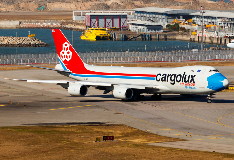 Photo of LX-VCF - CargoLux Boeing 747-8F at HKG on AeroXplorer Aviation Database