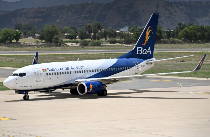 Photo of CP-2924 -  Boliviana de Aviación Boeing 737-700 at CBB on AeroXplorer Aviation Database