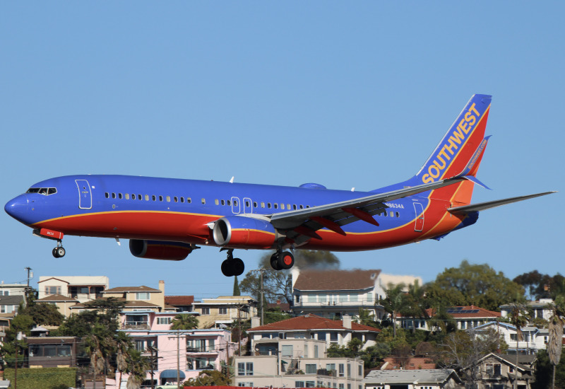 Photo of N8634A - Southwest Airlines Boeing 737-800 at SAN on AeroXplorer Aviation Database