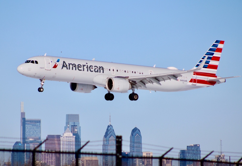 Photo of N466AN - American Airlines Airbus A321NEO at PHL on AeroXplorer Aviation Database