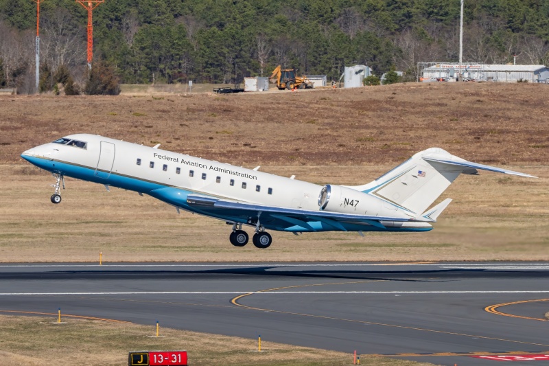 Photo of N47 - Federal Aviation Administration Bombardier Global 5000 at ACY on AeroXplorer Aviation Database