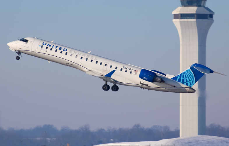 Photo of N547GJ - United Express Mitsubishi CRJ-550 at CVG on AeroXplorer Aviation Database