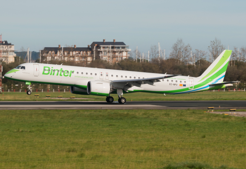 Photo of EC-NPU - Binter Canarias Embraer E195-E2 at SDR on AeroXplorer Aviation Database