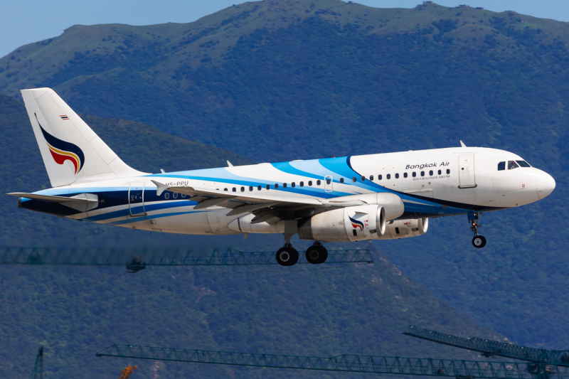 Photo of HS-PPU - Bangkok Airways Airbus A319 at HKG on AeroXplorer Aviation Database