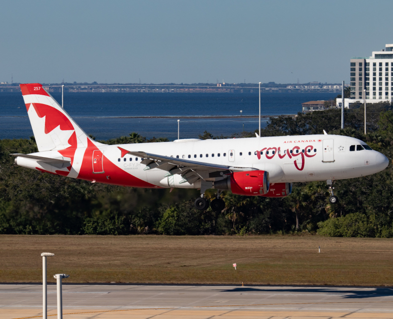 Photo of C-FYJH - Air Canada Rouge Airbus A319 at Tpa  on AeroXplorer Aviation Database