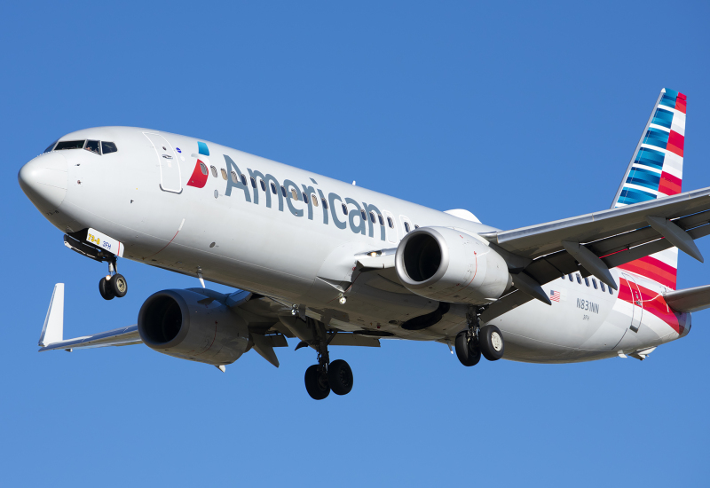 Photo of N831NN - American Airlines Boeing 737-800 at SLC on AeroXplorer Aviation Database