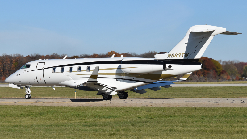 Photo of N883TW - PRIVATE Bombardier Challenger 350  at AZO on AeroXplorer Aviation Database