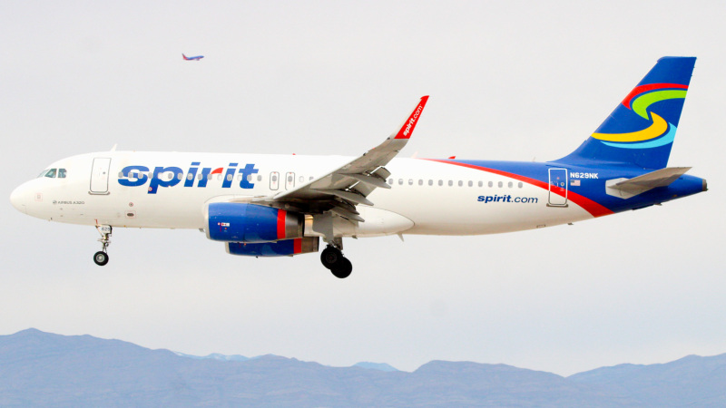 Photo of N629NK - Spirit Airlines Airbus A320 at LAS on AeroXplorer Aviation Database