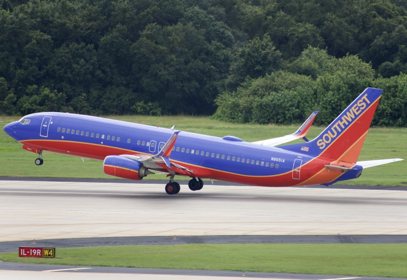 Photo of N8651A - Southwest Airlines Boeing 737-800 at TPA on AeroXplorer Aviation Database