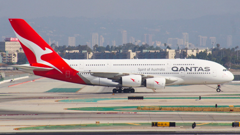 Photo of VH-OQD - Qantas Airways Airbus A380-800 at LAX on AeroXplorer Aviation Database