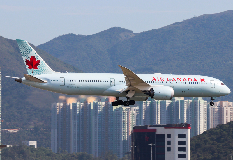 Photo of C-FGFZ - Air Canada Boeing 787-9 at HKG on AeroXplorer Aviation Database