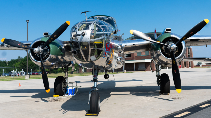 Photo of Unknown - PRIVATE North American B-25 Mitchell at HEF on AeroXplorer Aviation Database