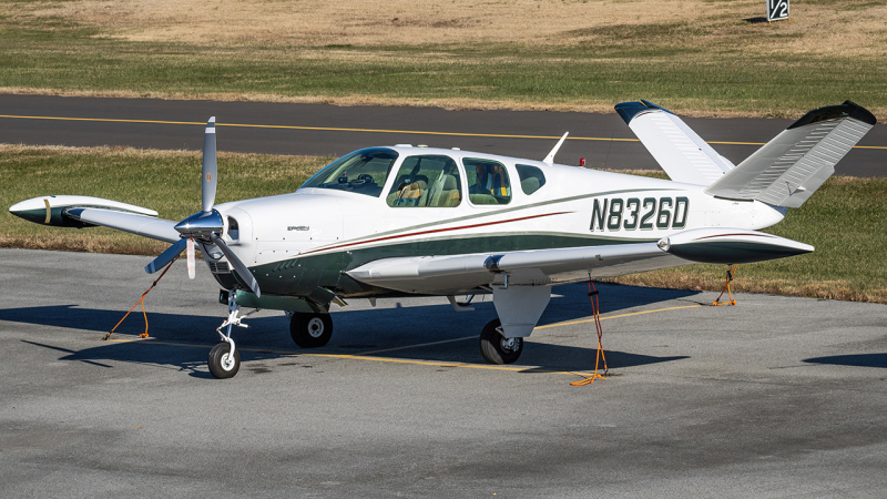 Photo of N8326D - PRIVATE Beechcraft 35 Bonanza  at CGS on AeroXplorer Aviation Database