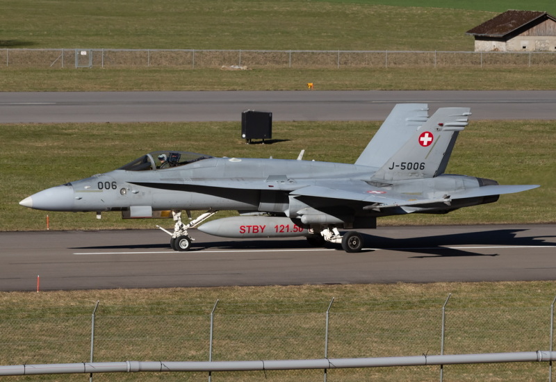 Photo of J-5006 - Swiss Air Force McDonnel Douglas F/A-18 Hornet at LSMM on AeroXplorer Aviation Database