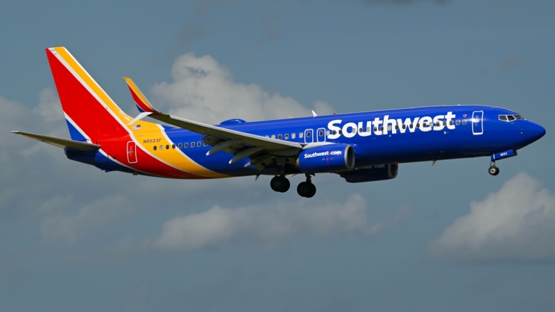 Photo of N8623F - Southwest Airlines Boeing 737-800 at MCO on AeroXplorer Aviation Database