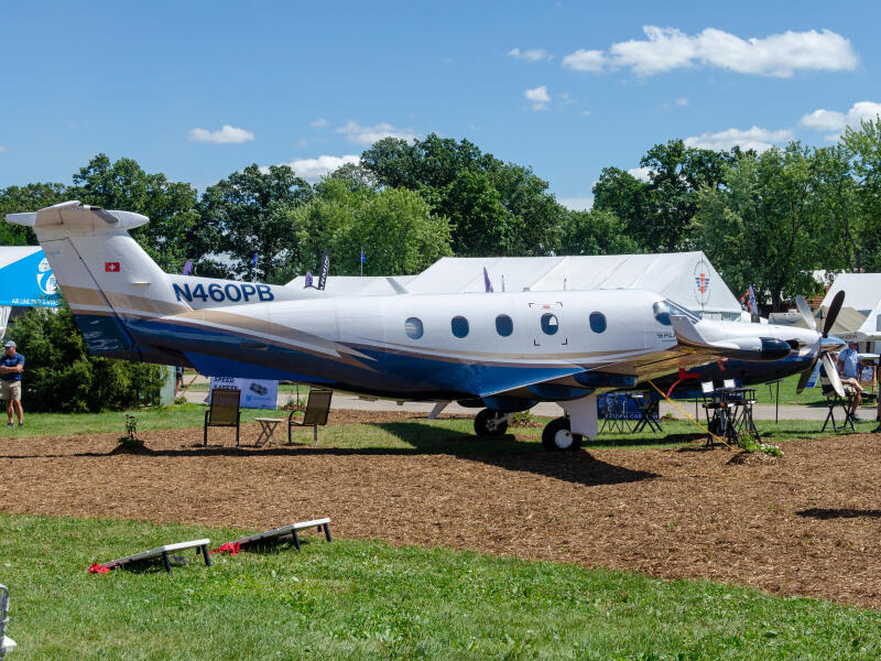 Photo of N460PB - PRIVATE Pilatus PC-12 at OSH on AeroXplorer Aviation Database