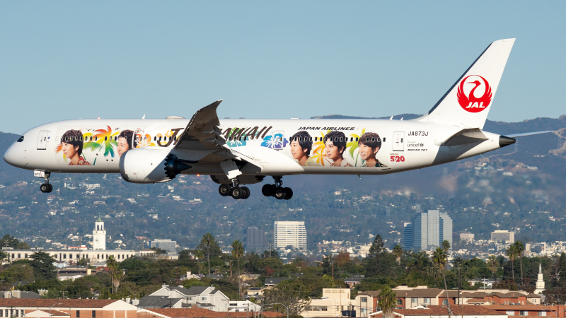 Photo of JA873J - Japan Airlines  Boeing 787-9 at LAX on AeroXplorer Aviation Database