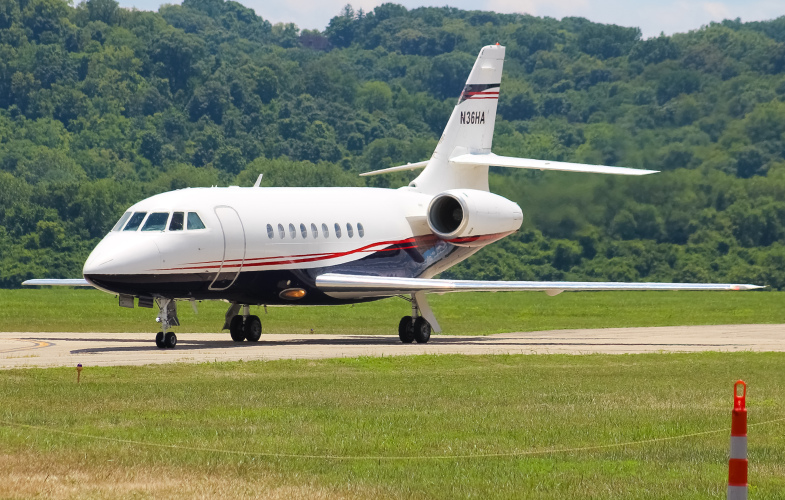 Photo of N36HA - PRIVATE  Dassault Falcon 2000 at LUK on AeroXplorer Aviation Database