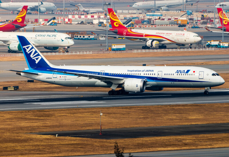 Photo of JA894A - All Nippon Airways Boeing 787-9 at HKG on AeroXplorer Aviation Database