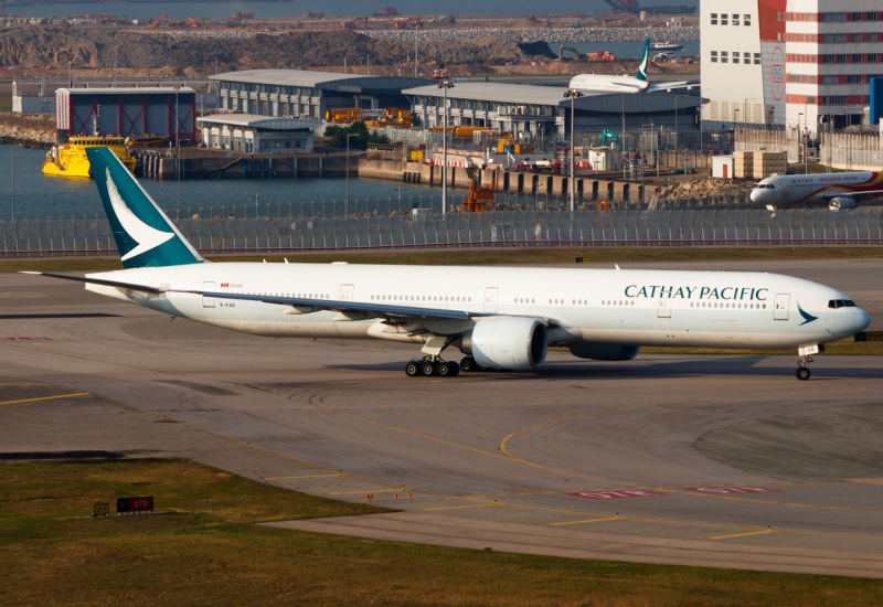 Photo of B-KQB - Cathay Pacific Boeing 777-300ER at HKG on AeroXplorer Aviation Database