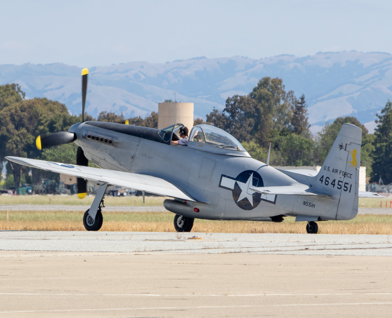Photo of N551H - PRIVATE P-51 Mustang at NUQ on AeroXplorer Aviation Database