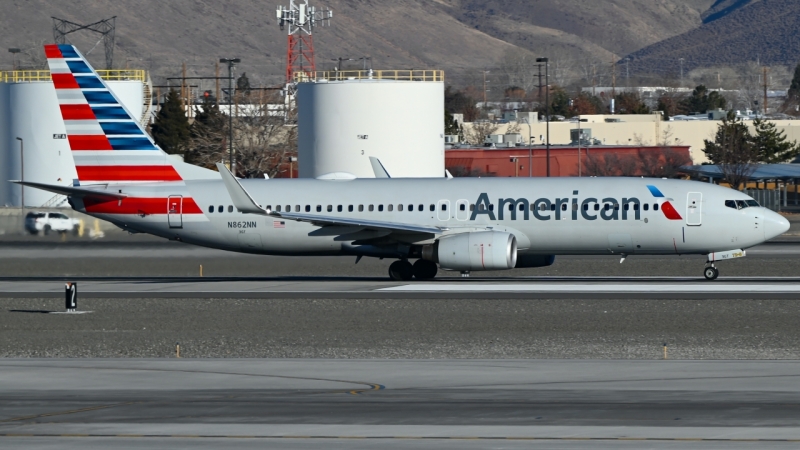 Photo of N862NN - American Airlines Boeing 737-800 at RNO on AeroXplorer Aviation Database