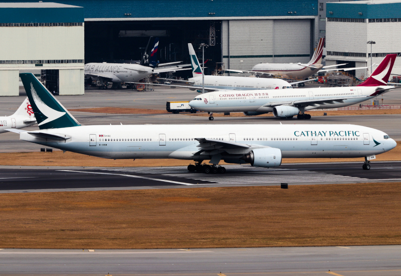 Photo of B-HNM - Cathay Pacific Boeing 777-300 at HKG on AeroXplorer Aviation Database