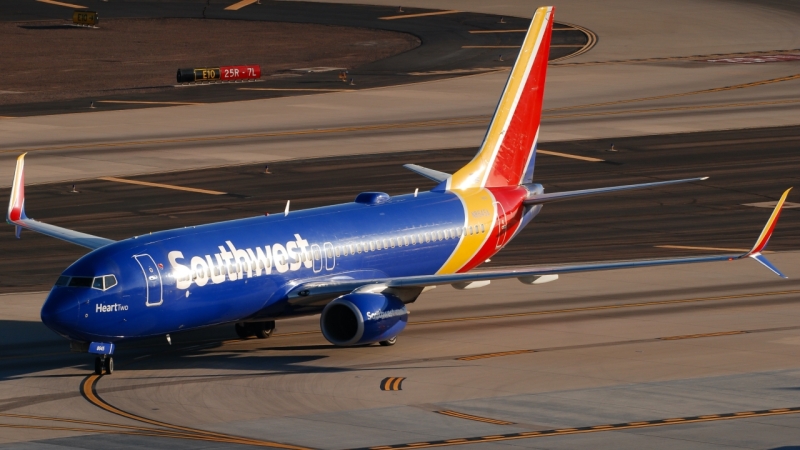 Photo of N8654A - Southwest Airlines Boeing 737-800 at PHX on AeroXplorer Aviation Database