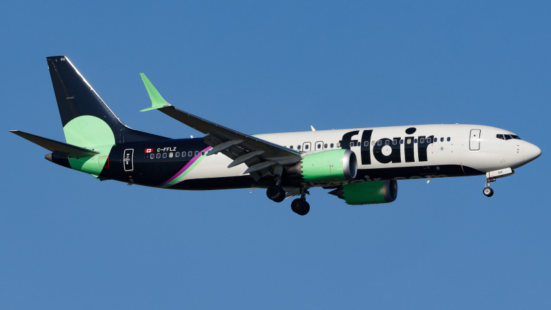 Photo of C-FFLZ - Flair Airlines Boeing 737 MAX 8 at JFK on AeroXplorer Aviation Database