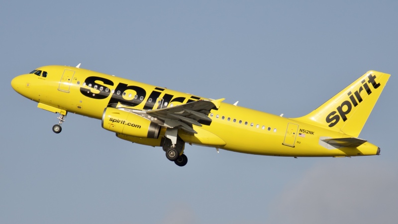 Photo of N512NK - Spirit Airlines Airbus A319 at IAH on AeroXplorer Aviation Database