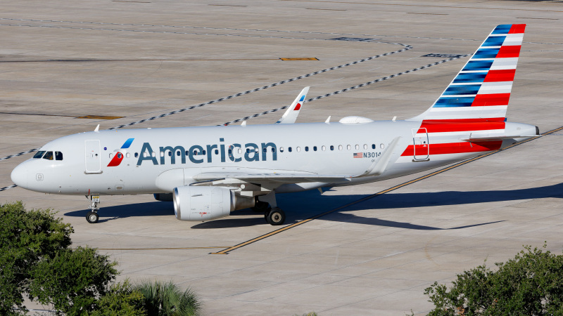 Photo of N3014R - American Airlines Airbus A319 at TPA on AeroXplorer Aviation Database