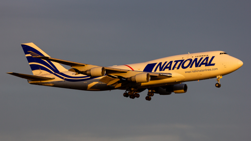Photo of N702CA - National Airlines Boeing 747-400F at LCK on AeroXplorer Aviation Database