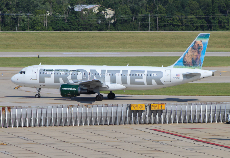 Photo of N211FR - Frontier Airlines Airbus A320 at CVG on AeroXplorer Aviation Database