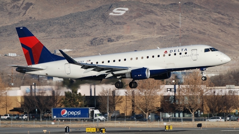 Photo of N287SY - Delta Airlines Embraer E175 at RNO on AeroXplorer Aviation Database