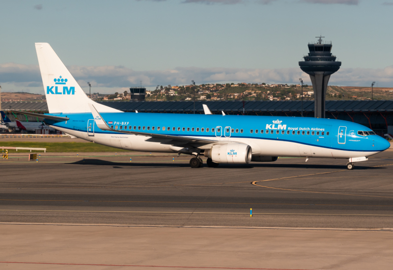 Photo of PH-BXF - KLM Boeing 737-800 at MAD on AeroXplorer Aviation Database