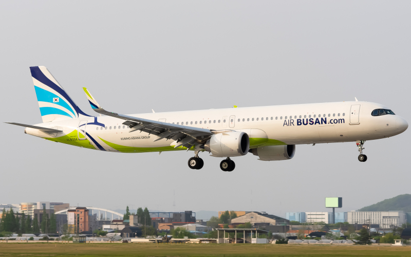 Photo of HL8394 - Air Busan Airbus A321neo at GMP on AeroXplorer Aviation Database