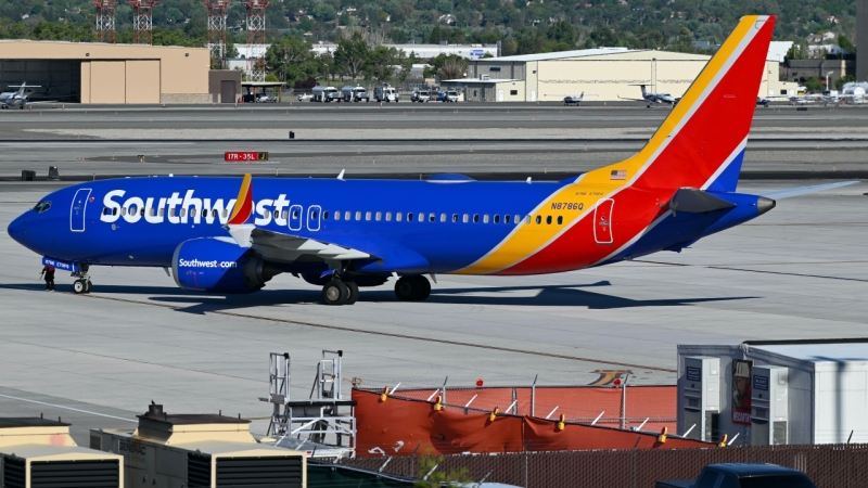 Photo of N8786Q - Southwest Airlines Boeing 737 MAX 8 at RNO on AeroXplorer Aviation Database