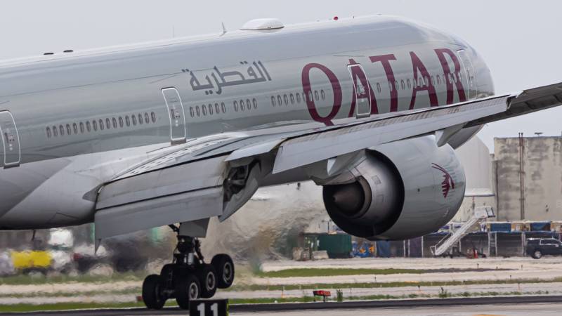 Photo of A7-BFJ - Qatar Airways Boeing 777-300ER at MIA on AeroXplorer Aviation Database