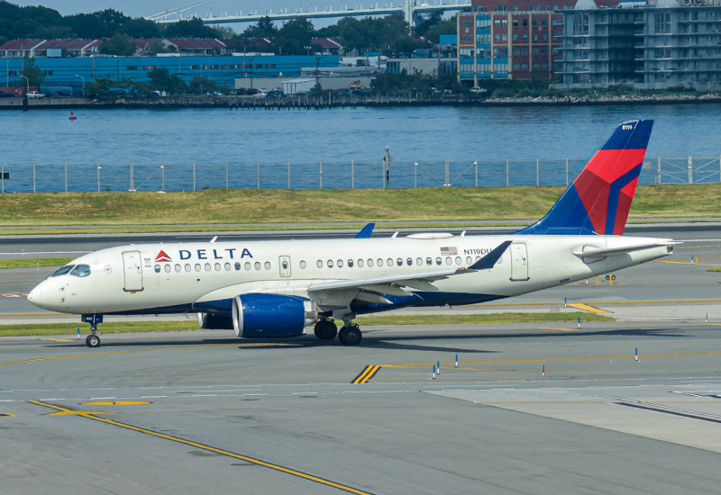 Photo of N119DU - Delta Airlines Airbus A220-100 at LGA on AeroXplorer Aviation Database
