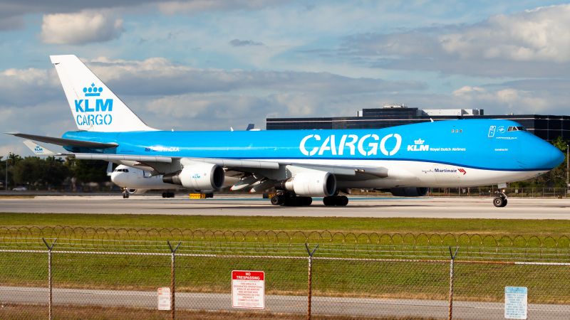 Photo of PH-CKA - KLM Cargo Boeing 747-400F at MIA on AeroXplorer Aviation Database