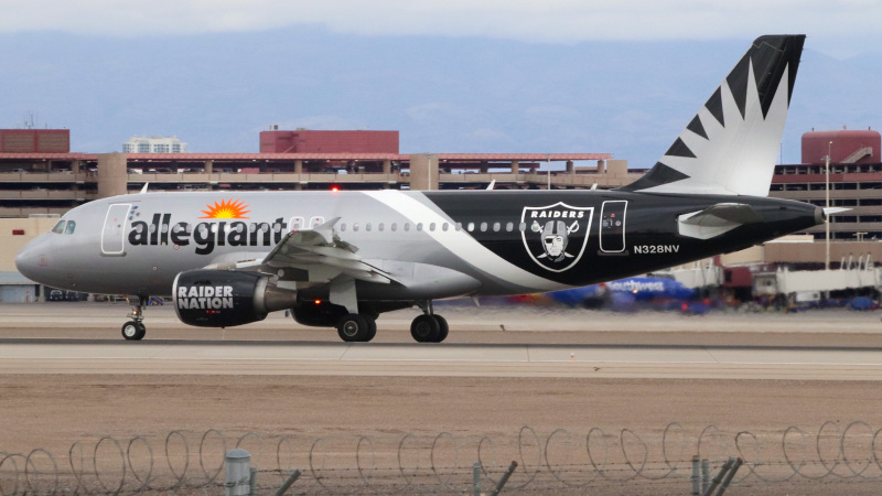Photo of N328NV - Allegiant Air Airbus A319 at LAS on AeroXplorer Aviation Database