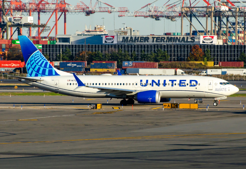 Photo of N17254 - United Airlines Boeing 737 MAX 8 at EWR on AeroXplorer Aviation Database