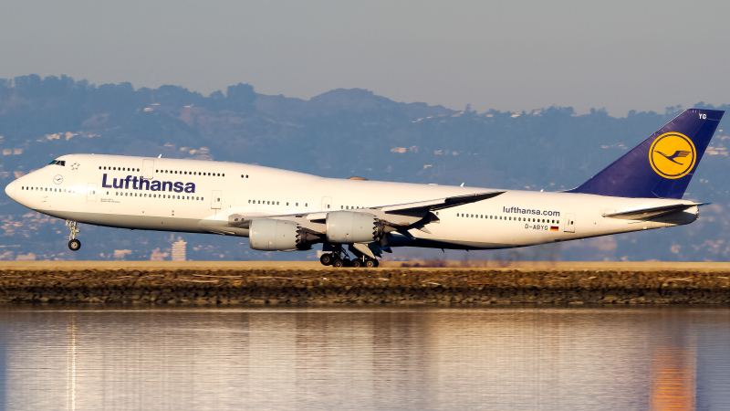 Photo of D-ABYG - Lufthansa Boeing 747-8i at SFO on AeroXplorer Aviation Database