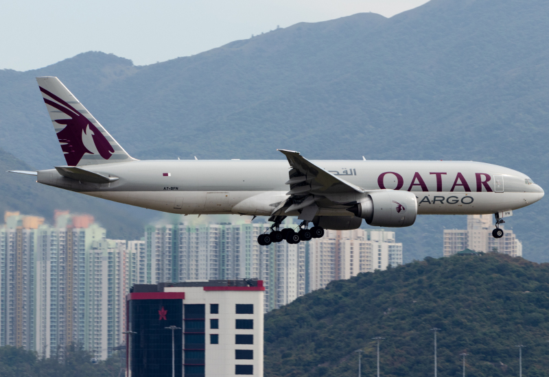 Photo of A7-BFN - Qatar Air Cargo Boeing 777-F at HKG on AeroXplorer Aviation Database